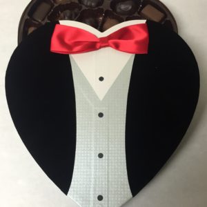 One Pound Assorted Heart Tux Box